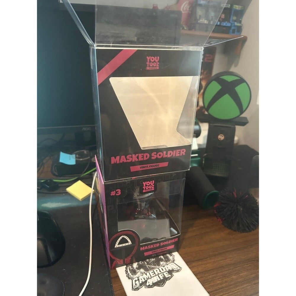 Youtooz Squid Game Masked Soldier vinyl Figure in Protector HTF